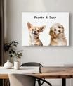 Pawfect2u modern Pet Canvas 2 pets Basic Canvas