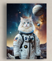 Pawfect2u Custom Pet Canvas modern cat astronaut Basic Canvas