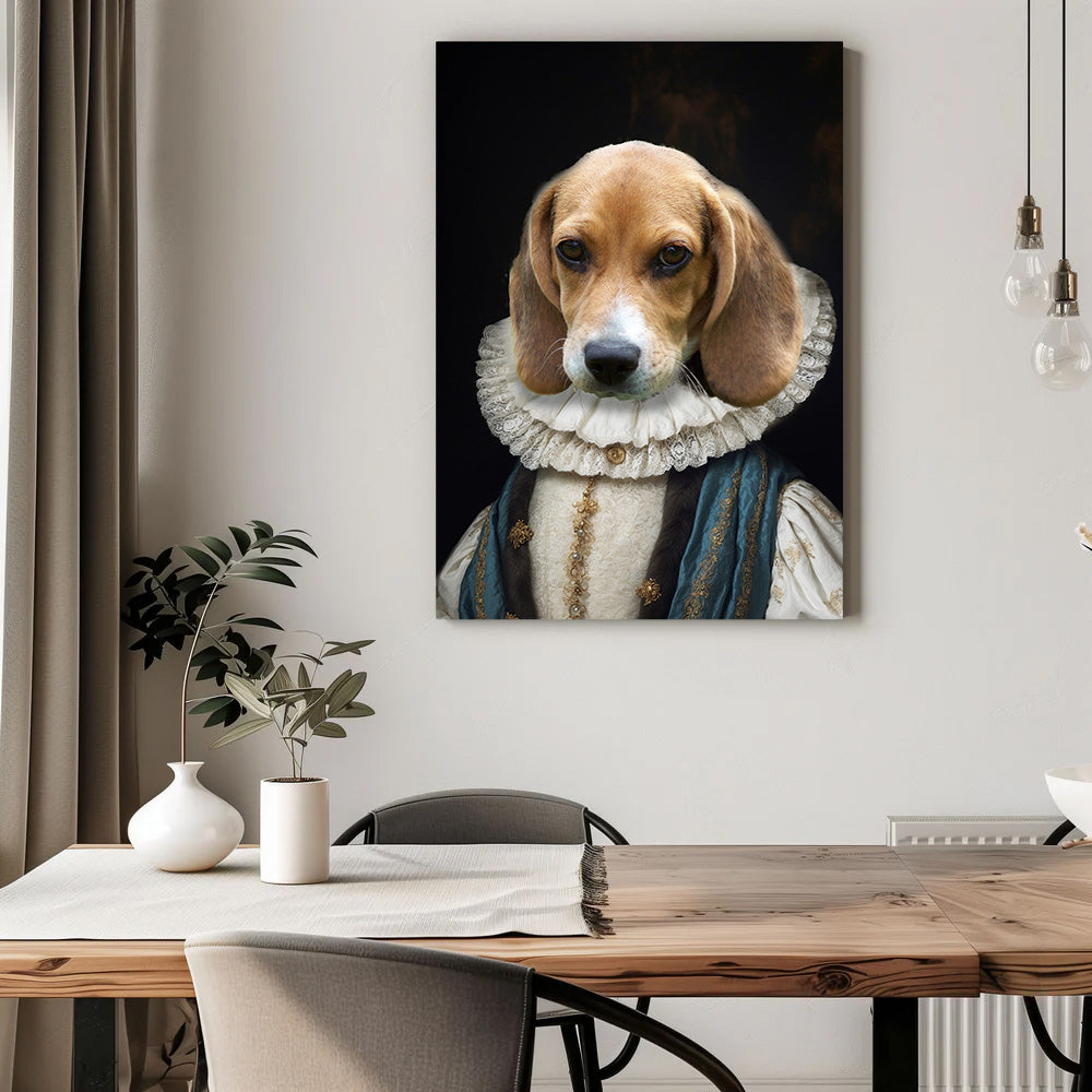 Pawfect2u Custom Pet Canvas baron renaissance dog Basic Canvas