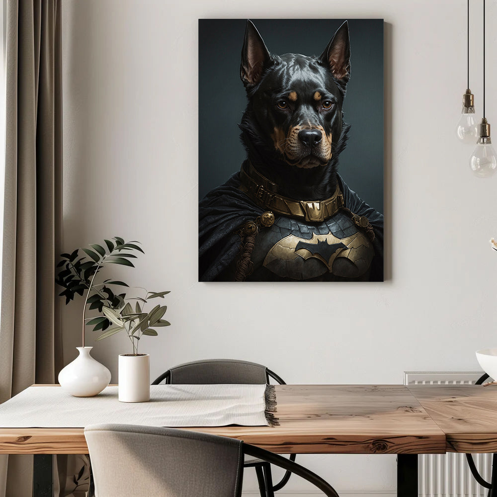 Pawfect2u Custom Pet Canvas batman dog Basic Canvas