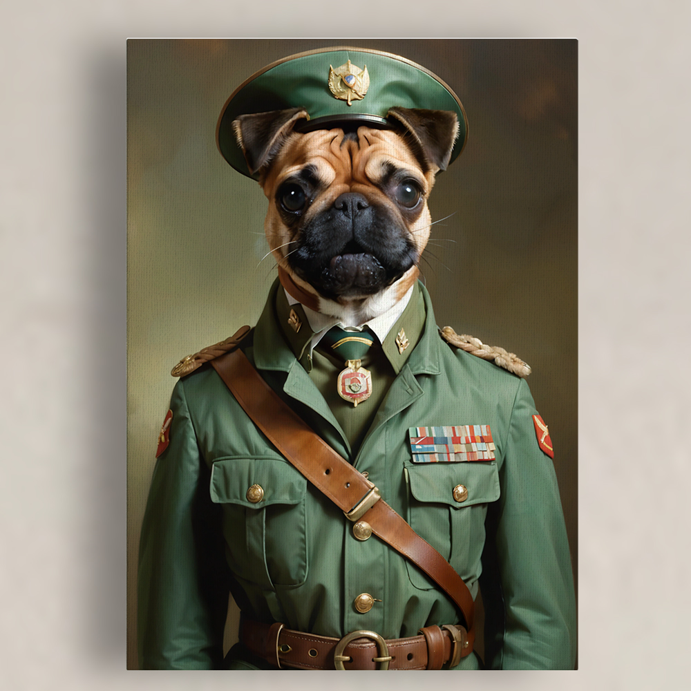 Pawfect2u Custom Pet Canvas honor hero renaissance dog Basic Canvas