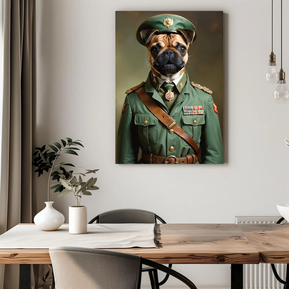 Pawfect2u Custom Pet Canvas honor hero renaissance dog Basic Canvas