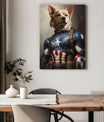 Pawfect2u Custom Pet Canvas captain america dog Basic Canvas