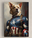 Pawfect2u Custom Pet Canvas captain america dog Basic Canvas