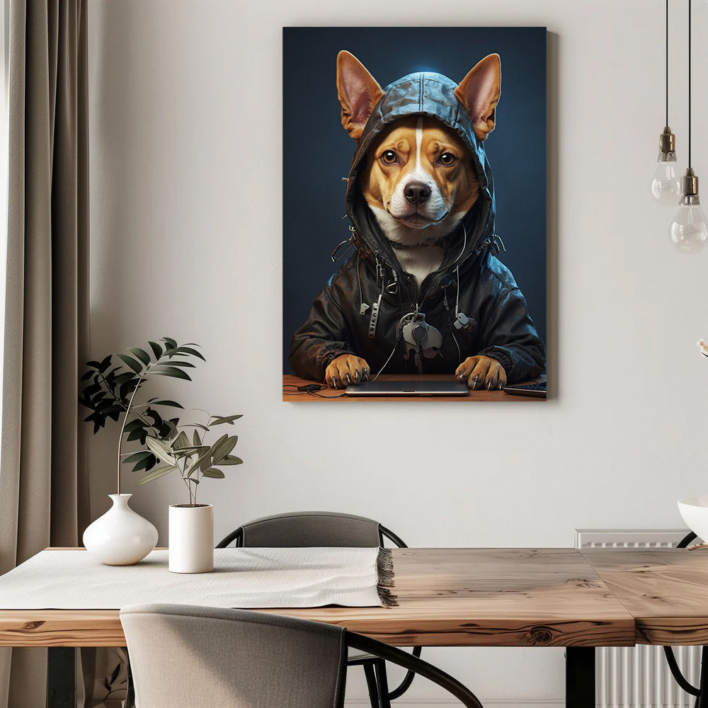 Pawfect2u Custom Pet Canvas hacker dog Basic Canvas