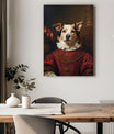 Pawfect2u Custom Pet Canvas lady renaissance dog Basic Canvas