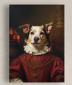 Pawfect2u Custom Pet Canvas lady renaissance dog Basic Canvas