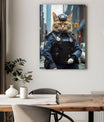 Pawfect2u Custom Pet Canvas police cat Basic Canvas