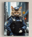 Pawfect2u Custom Pet Canvas police cat Basic Canvas