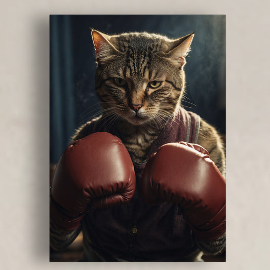 Pawfect2u Custom Pet Canvas street fighter cat Basic Canvas