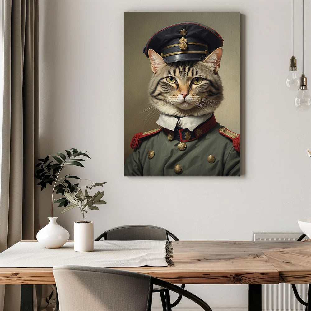 Pawfect2u Custom Pet Canvas The Admiral cat Basic Canvas