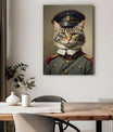 Pawfect2u Custom Pet Canvas The Admiral cat Basic Canvas