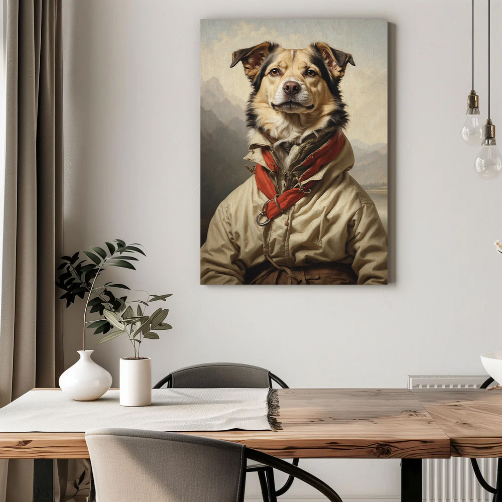 Pawfect2u Custom Pet Canvas The country folk dog Basic Canvas