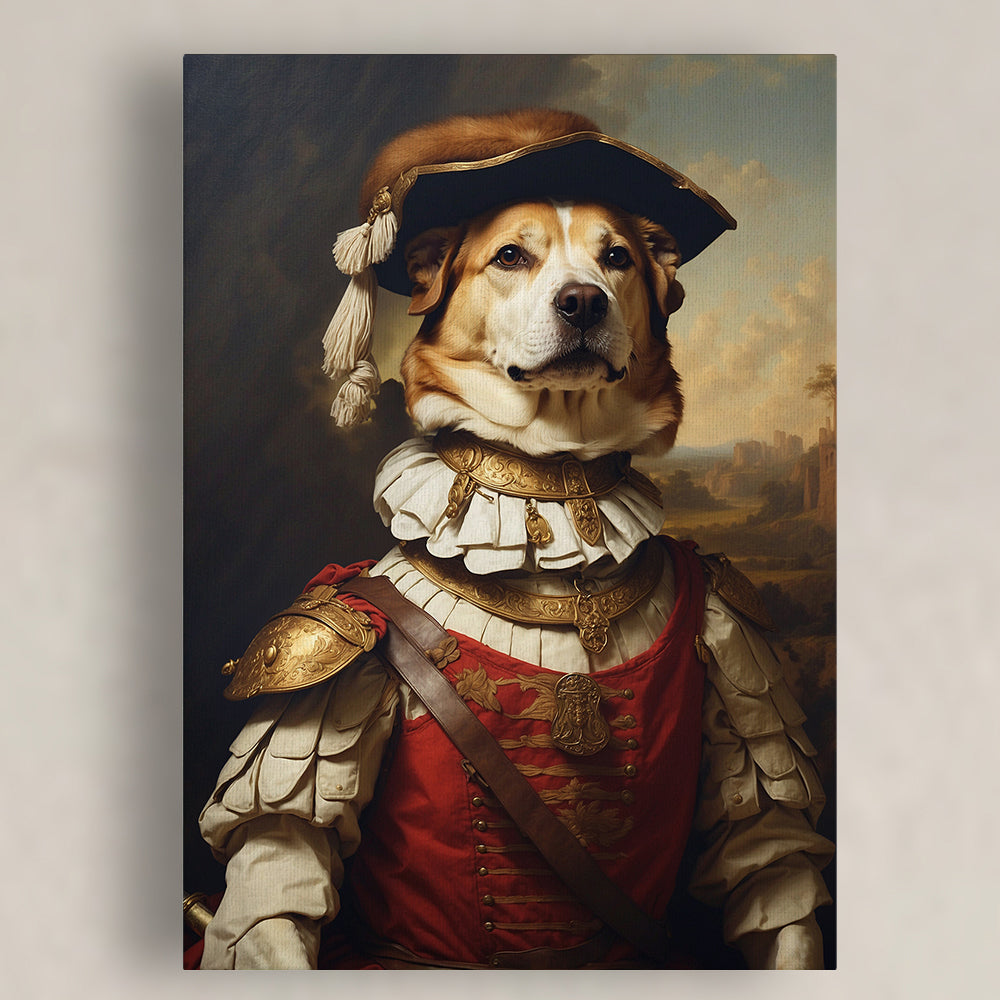 Pawfect2u Custom Pet Canvas The Commander Basic Canvas