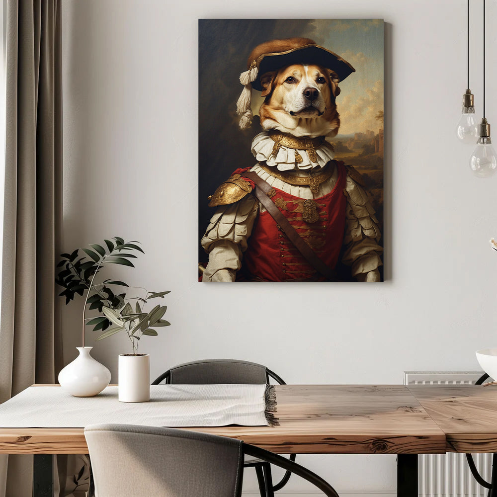 Pawfect2u Custom Pet Canvas The Commander Basic Canvas