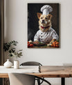 The Master Chef - Custom Pet Canvas Pawfect2u Basic Canvas